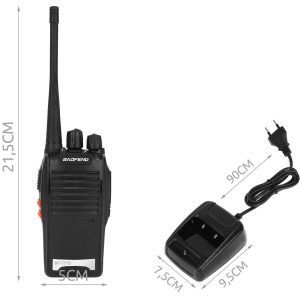 2 darabos Baofeng Walkie Talkie szett zseblámpával, - Baofeng BF-777S, BF-666S (BBV) - Image 6