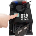 Játék pénzszállító autó – persely – papír + pénz tartó – zenél – kódos (4)