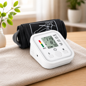 Könnyen kezelhető, LCD kijelzős vérnyomásmérő karra - 22-32 cm-ig állítható mandzsettával (BBM)