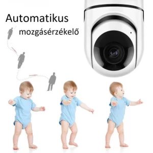 Mozgatható okos WiFi kamera hang- és mozgásérzékelő szenzorral - telefonról irányítható (BBD) (THM) - 4. kép