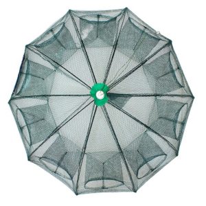 Automatikusan kinyíló, strapabíró csalihal illetve törpeharcsa csapda sűrűn fonott hálóból - 90 x 90 x 35 cm (BBL) - 5. kép