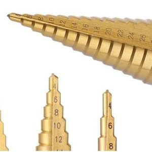 Bigstren 3 darabos lépcsős-fúró szett praktikus tárolóban, számozással, 4-32mm (BBL) - 12. kép