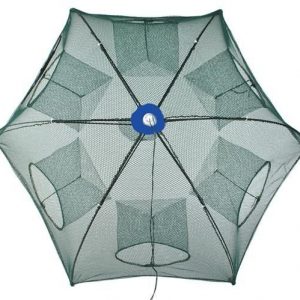 Automatikusan kinyíló, strapabíró csalihal illetve törpeharcsa csapda sűrűn fonott hálóból - 90 x 90 x 35 cm (BBL) - 9. kép