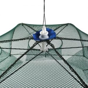 Automatikusan kinyíló, strapabíró csalihal illetve törpeharcsa csapda sűrűn fonott hálóból - 90 x 90 x 35 cm (BBL) - 4. kép