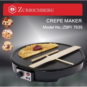 Zurrichberg 1500W 31cm Crépe Palacsintasütő kiegészítőkkel (ZBP/7635) (BBA) - 3. kép