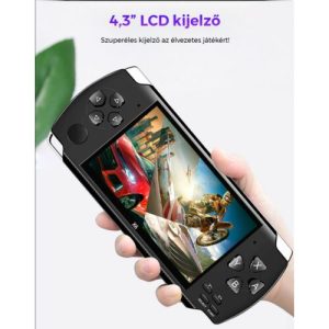X6 Hordozható videójáték konzol - LCD kijelzővel, beépített játékokkal (BBV) - 3. kép