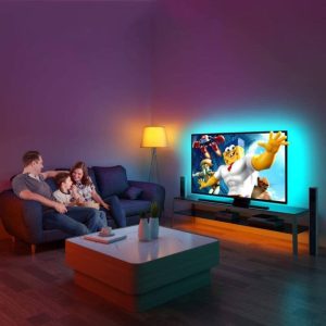 Univerzális USB LED szalag, TV háttérvilágítás, távirányítóval (BBV) - 3. kép