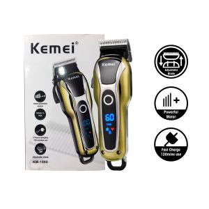 Kemei KM-1990 professzionális akkumulátoros hajvágó - 5 féle hosszúságban állítható - 220V (BBD) - 9. kép