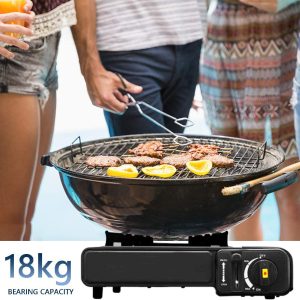 Hordozható kemping gázfőző alumínium égőfejjel és piezo automatikus gyújtóval (BBV) - 4. kép