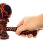 Fából készült készségfejlesztő játék (kendama) – piros (BB12357) 4