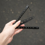 Él nélküli gyakorló pillangókés kezdőknek – fekete 6