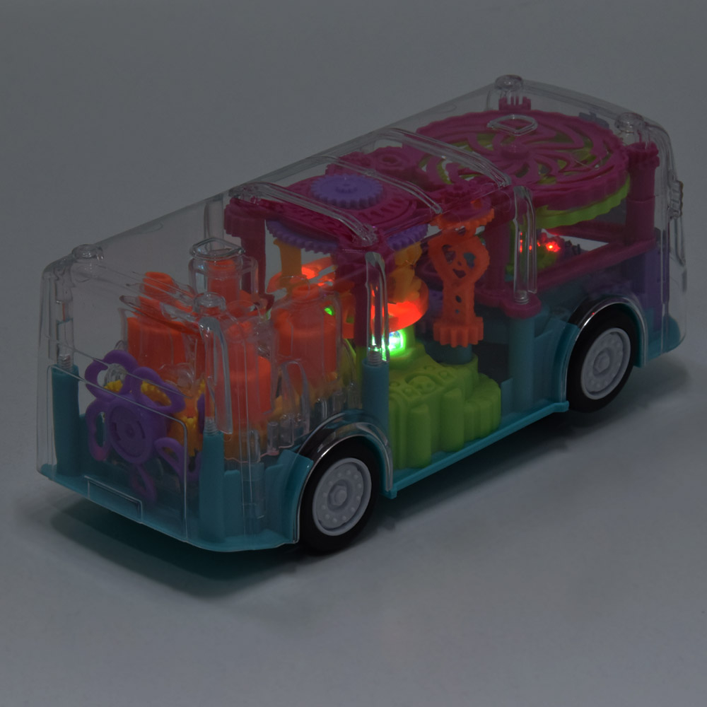 Fogaskerekes, önműködő autóbusz játék (1)