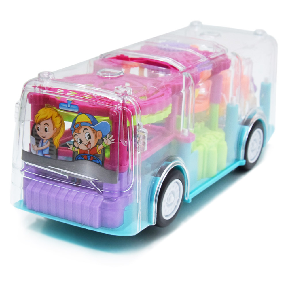 Fogaskerekes, önműködő autóbusz játék (3)