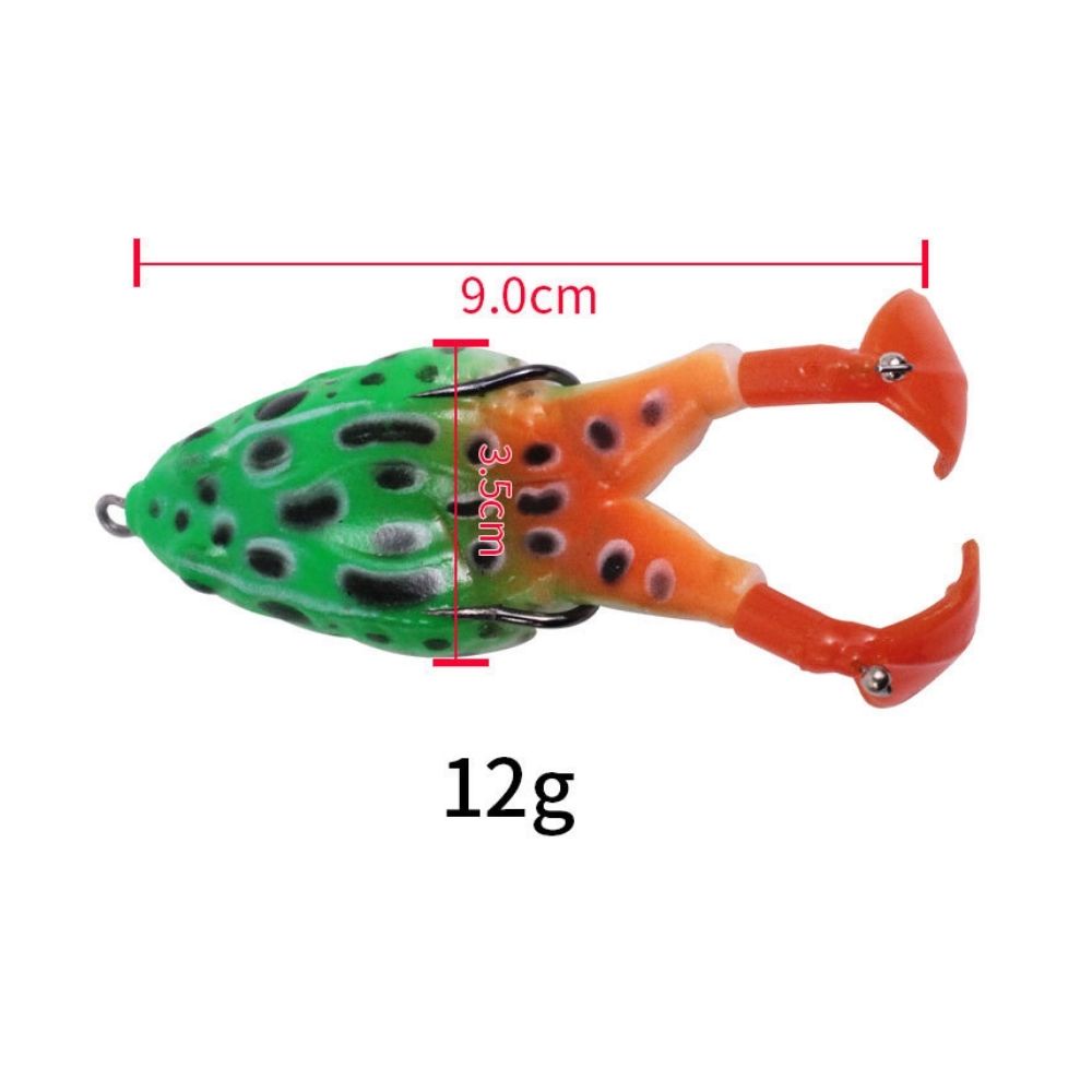 Béka alakú színes és figyelemfelkeltő csali mozgó lábakkal (4)