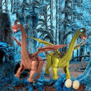 Üvöltő, lépkedő óriás szárnyas dinoszaurusz - menet közben tojást rak (BBJ) - 8. kép