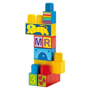 Maxi blocks 64 db-os óriás lego készlet felragasztható betűkkel és számokkal - 1,5 éves kortól (BBJ) - 3. kép