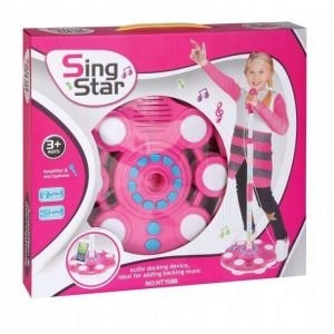 SING STAR LED mp3 játék mikrofon - rózsaszín (FX) (BBJ) - 7. kép