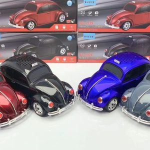 Volkswagen Bogár alakú világító bluetooth hangszóró és rádió - zenélő retro taxi működő fényszórókkal és guruló kerekekkel - 23 cm (FX)(BBD) - 6. kép