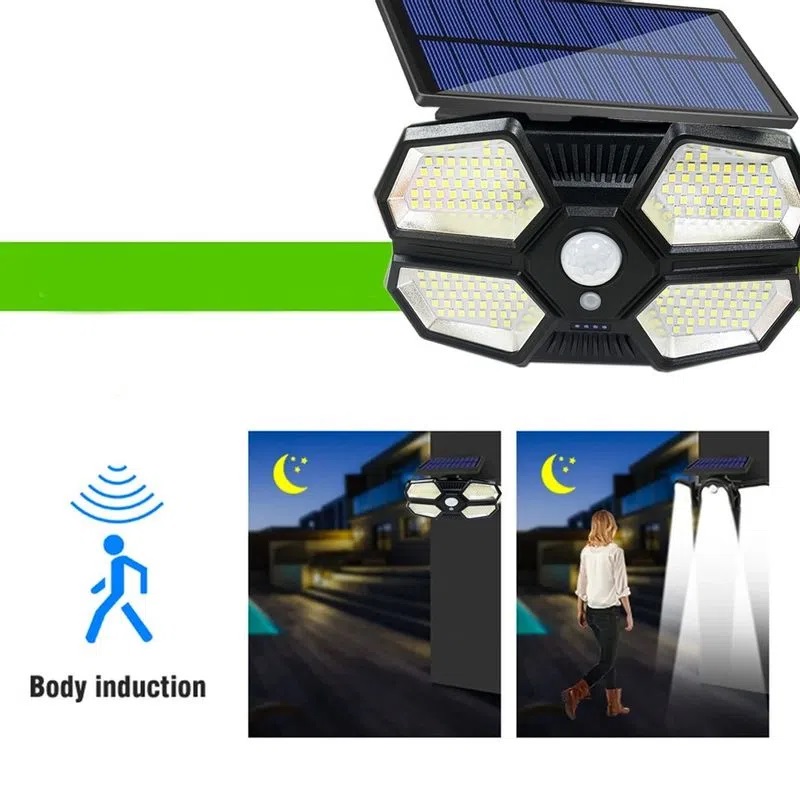 YD-180-2 Szenzoros LED reflektor különálló napelem panellel (BBD) (1)