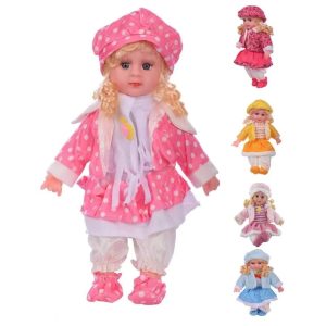Magyarul éneklő hajas Kati baba óriás szempillával – 52 cm (BBJ) - 14. kép