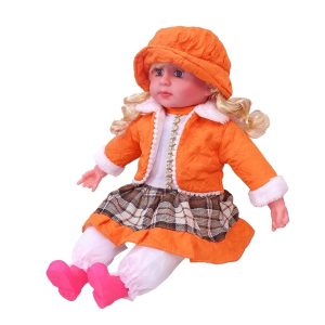 Magyarul éneklő hajas Kati baba óriás szempillával – 52 cm (BBJ) - 16. kép