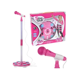 SING STAR LED mp3 játék mikrofon - rózsaszín (FX) (BBJ) - 3. kép