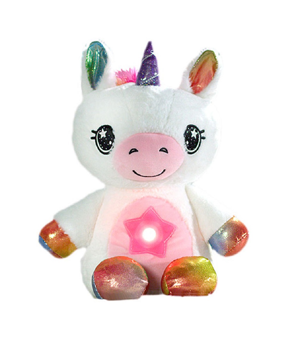 világító plüss unikornis