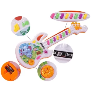 Nyakba akasztható elemes játék gitár dallamokkal - 45 cm (BBMJ) - 11. kép