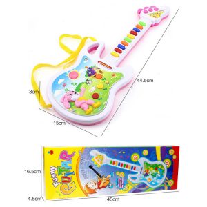 Nyakba akasztható elemes játék gitár dallamokkal - 45 cm (BBMJ) - 13. kép