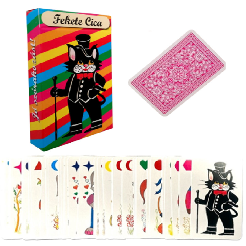 Fekete Cica kártyajáték – gyűjtögetős kártyajáték kicsiknek és nagyoknak (BBKM)