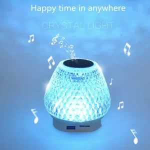 GIBOX G5S 2in1 kristály alakú okos lámpa - USB-ről tölthető, felakasztható party lámpa Bluetooth hangszóróval (THM) - Image 6