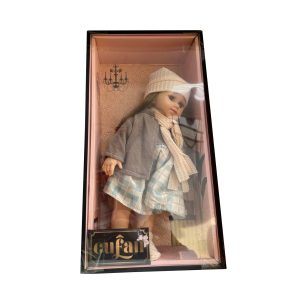 Bella baba - gyönyörű éneklő hajasbaba csinos téli szettben, kötött kiegészítőkkel - 40 cm (BBJ) - 3. kép