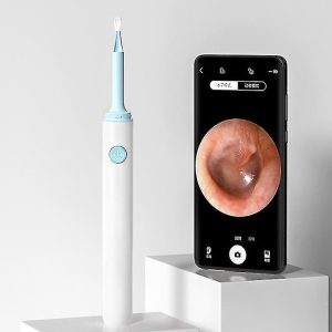 Vezeték nélküli endoszkópos fültisztító készülék - WiFi-s otoszkóp cserélhető szilikon fejekkel (THM) (BBD) - 3. kép