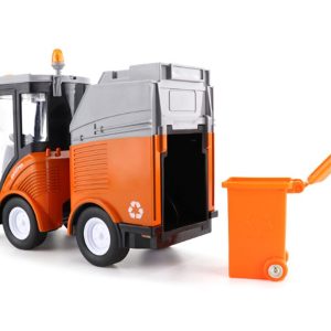 Elemes játék utcaseprő és szemétszállító autó kukával, hang- és fényhatásokkal - 1:16 méretarányú (BBMJ) (BBJ) - Image 3