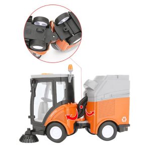 Elemes játék utcaseprő és szemétszállító autó kukával, hang- és fényhatásokkal - 1:16 méretarányú (BBMJ) (BBJ) - Image 5