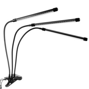 Flexibilis csíptethető-, és állítható 3 karos LED növénynevelő lámpa - 3 világítási móddal, 9 állítható fényerősséggel (BBV) - Image 11