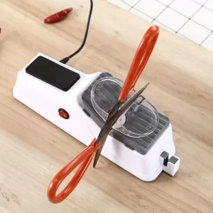 USB-ről működtethető elektromos késélező 3 finomsági fokozattal és erős műanyag házzal - 23,5 x 9 x 6,5 cm (BBV) - Image 3