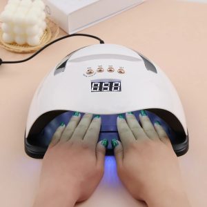 SUN Y9 UV LED professzionális műkörmös lámpa telefontartóval, beépített mozgásérzékelővel és hordozófüllel - 192W (BBV) - 3. kép