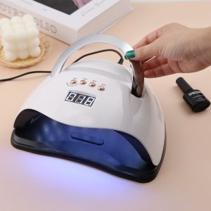 SUN Y9 UV LED professzionális műkörmös lámpa telefontartóval, beépített mozgásérzékelővel és hordozófüllel - 192W (BBV) - 5. kép
