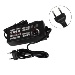 LCD kijelzős hálózati adapter túltöltés elleni védelemmel és feszültség szabályozóval - 100V-240V 50/60Hz (THM) - 3. kép