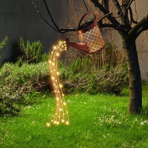 Varázslatos, lebegő locsolókanna alakú kerti dekor lámpa - napelemes LED díszlámpa világító vízsugarakkal (THM) - Image 3