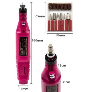 Professzionális elektromos manikűr és pedikűr csiszológép – 12 cserélhető fejjel, erőteljes és precíz körömápoló szett otthonra (FX) (BLLV) - Image 5