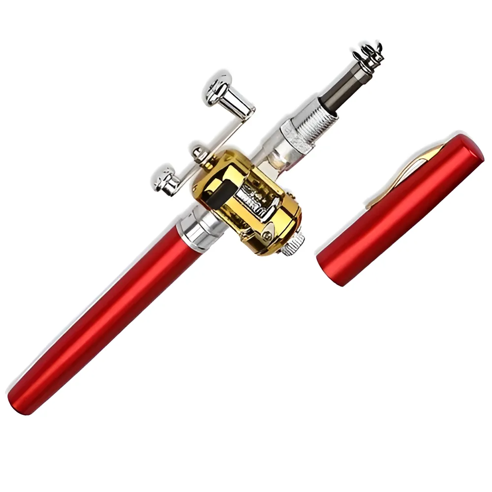 Mini toll formájú teleszkópos zsebhorgászbot orsóval 8