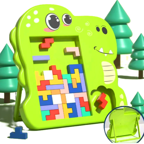 3D krokodilos puzzle gyerekeknek - figyelem és koncentráció fejlesztő oktató játék 3