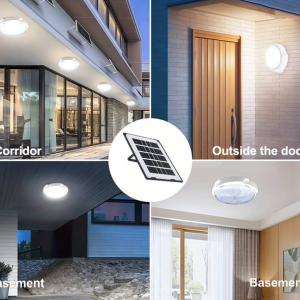 THO napelemes kör alakú vízálló kültéri veranda mennyezeti lámpa SCL-100W (BBD) (BBJH) - Image 13