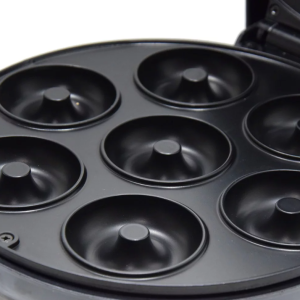 Tapadásmentes, elektromos fánkkészítő - mini kerek gömbgyűrűs fánkkészítő gép 7 db fánkhoz (BBM) - 5. kép