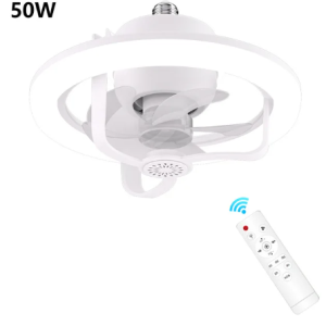 E27 LED mennyezeti ventilátor izzólámpa,  távirányítóval szabályozható - RGB  (THM) - 8. kép