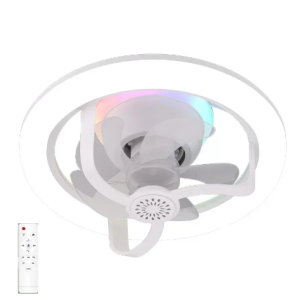 E27 LED mennyezeti ventilátor izzólámpa,  távirányítóval szabályozható - RGB  (THM) - 10. kép