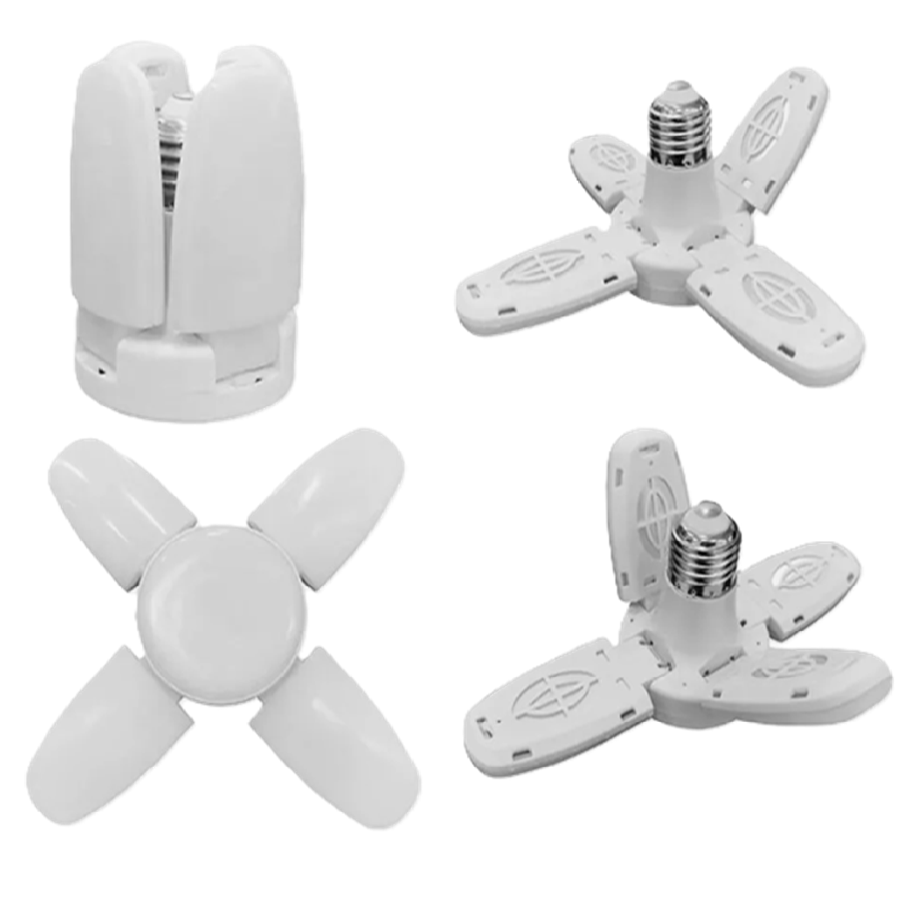 Mini E27 LED összecsukható négyágú nagy fényerejű, energiatakarékos, mennyezeti fényforrás 45W 7