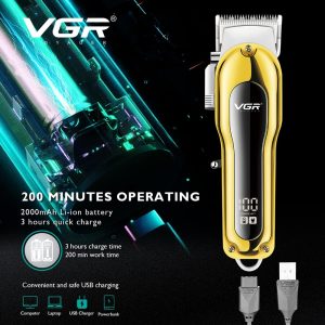 VGR V-680 Professzionális haj- és szakállvágó szett, 3 különböző cserélhető vágófejjel (BBV) - 3. kép